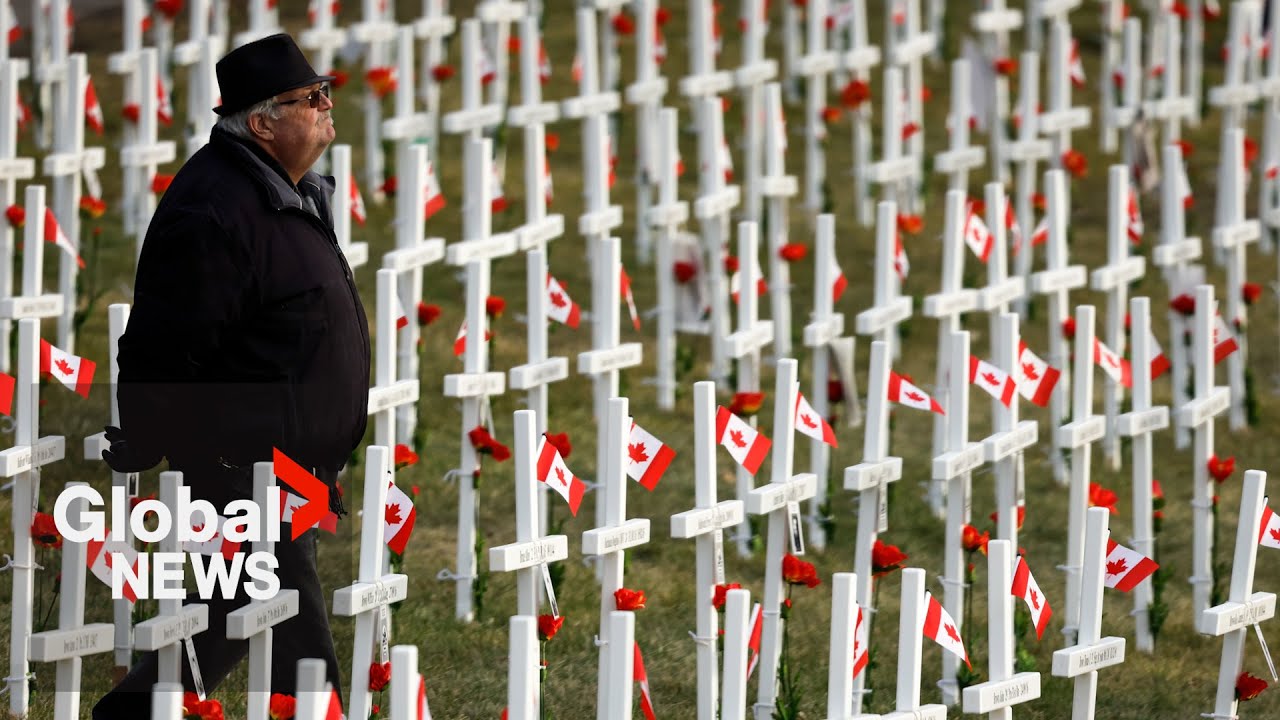 Remembrance Day 2023: Calgary remembers Canada's fallen at Field of Crosses | FULL
