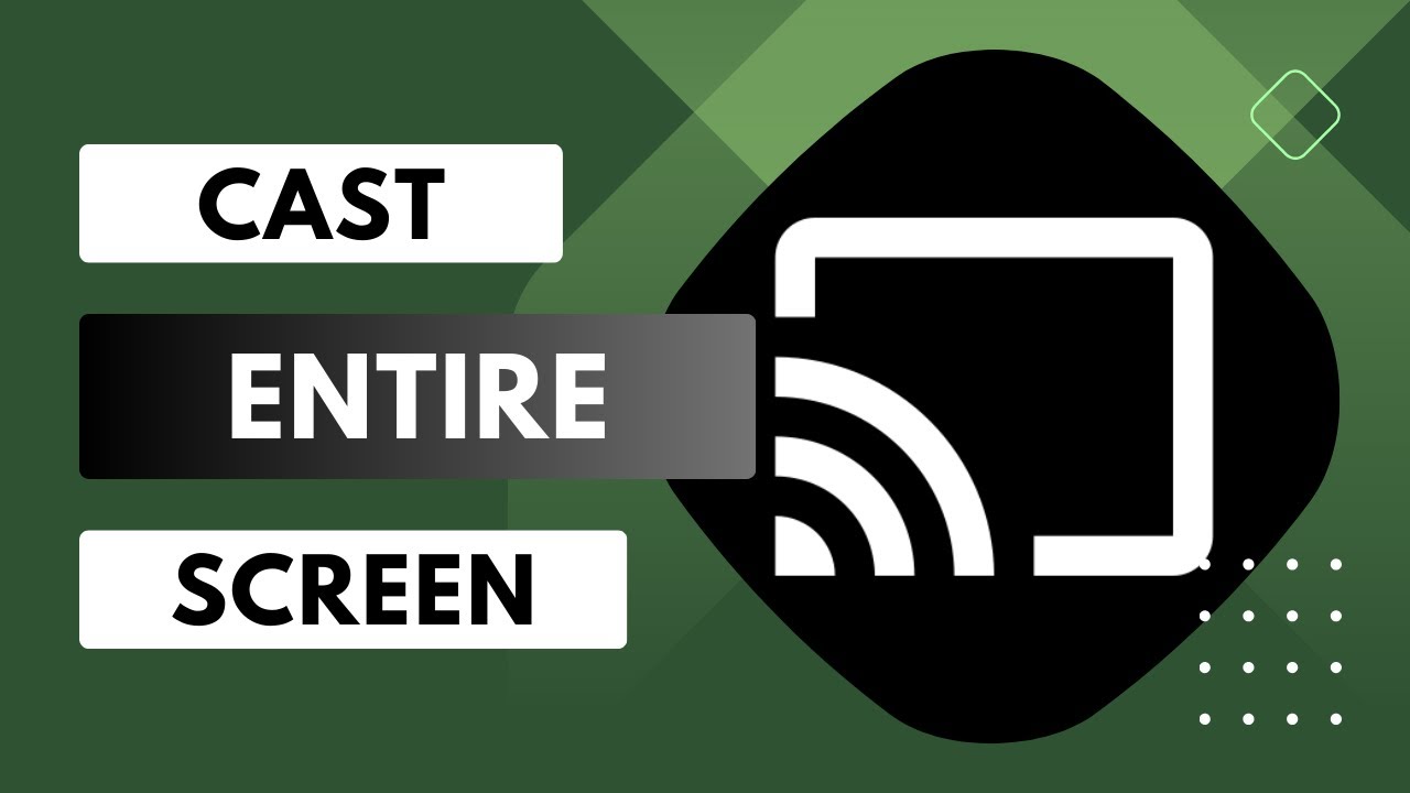 Как транслировать весь экран компьютера на телевизор с помощью Chromecast, используя браузер Edge...