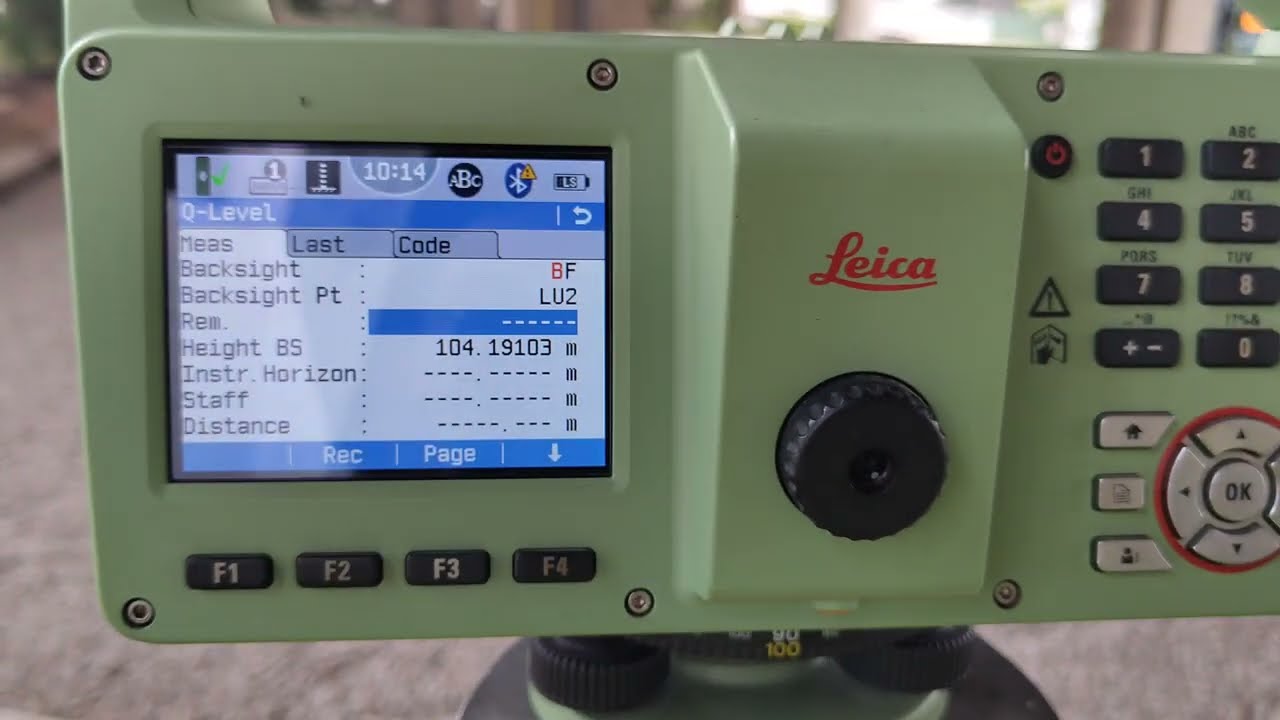 How to check monitoring points or settlement points by Leica digital level LS10.