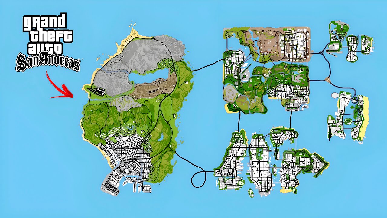 I Installed Every GTA Map in GTA San Andreas