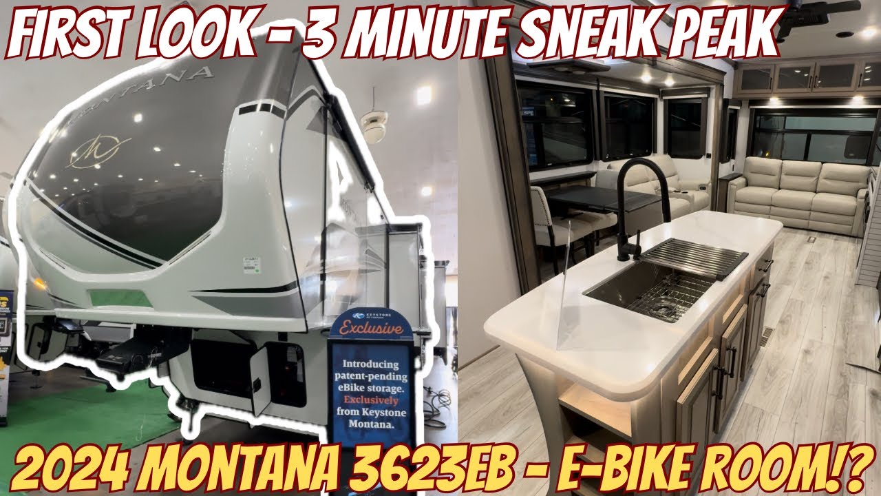 2024 Montana 3623EB | 3 minute tour | RV for an E-Bike!?