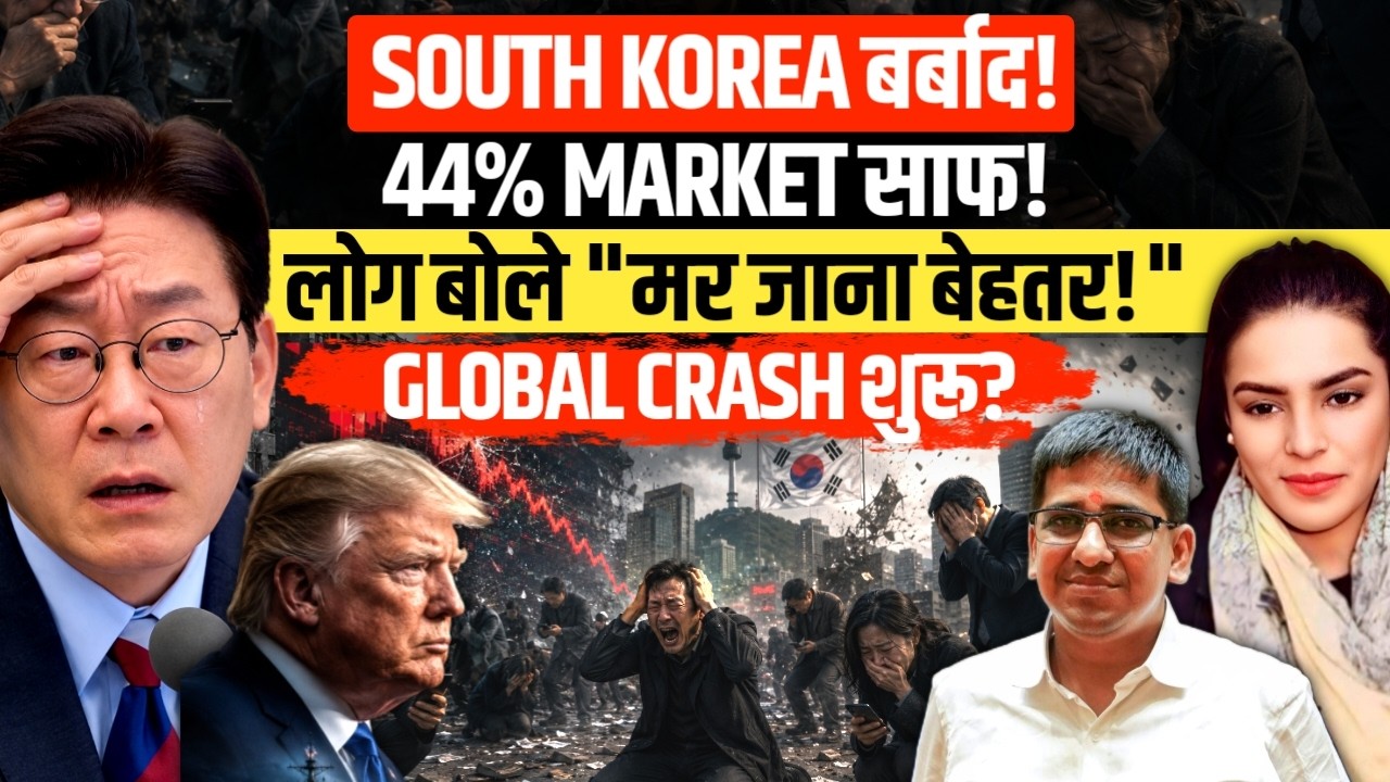 South Korea Market Crash: 44% Wiped Out | Global Crisis Begins? | Amber Zaidi