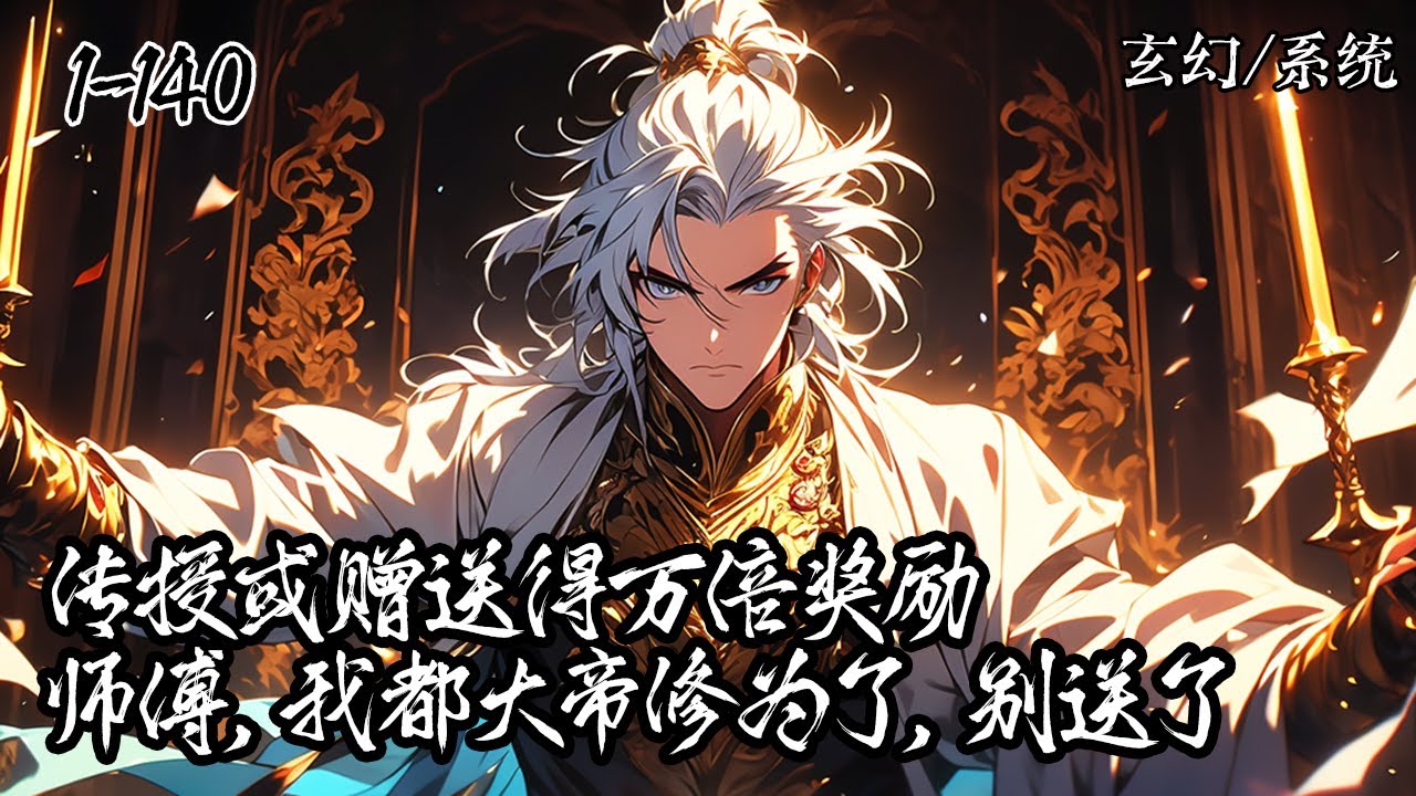 《開局萬倍返還，頓悟大道之體》1-140，楊辰穿越玄幻界後開局獲得萬倍返還系統，同時還是清竹峰宗主，只要授徒或贈弟子東西就能獲系統萬倍獎勵，弟子“師傅，我都大帝了，別送了”