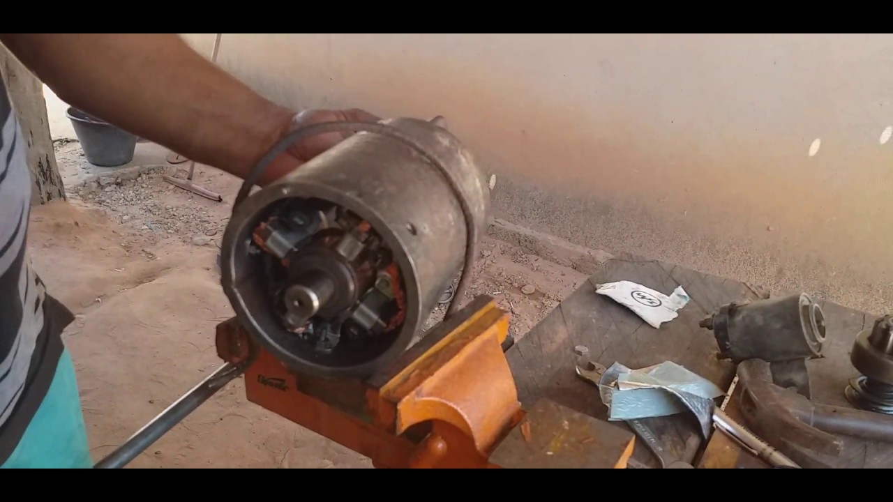 Motor de arraque da D20, montagem completar