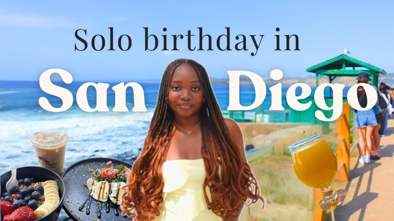 First Solo Birthday Trip to San Diego (Solo Reset Vlog, food, shopping)