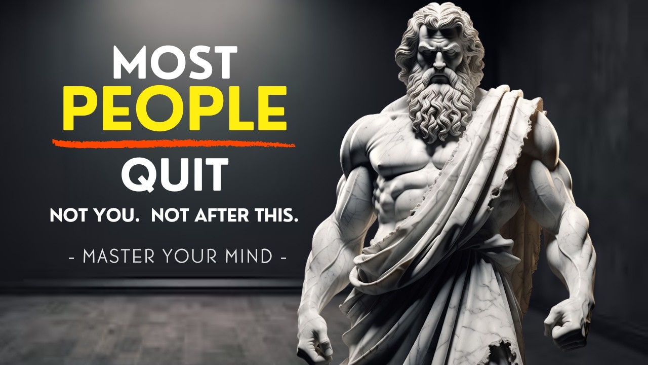 Why Most People Will Never Be Consistent — And the 5 Stoic Rules That Change Everything.