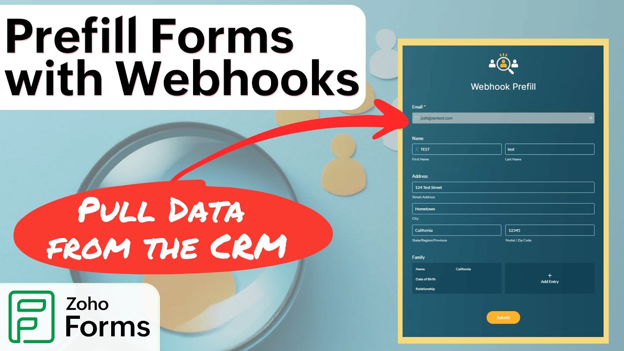 HUGE New Update for Zoho Forms || Pre-fill Using Webhooks