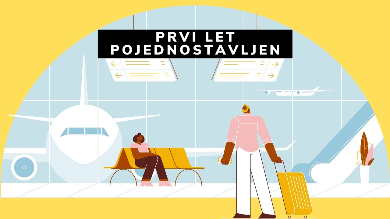 Prvi let ZA POČETNIKE POJEDNOSTAVLJEN u 6 koraka | Kako se snaći u zračnoj luci? ✈️