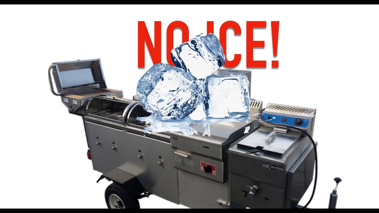 Don't use ice on your hot dog cart