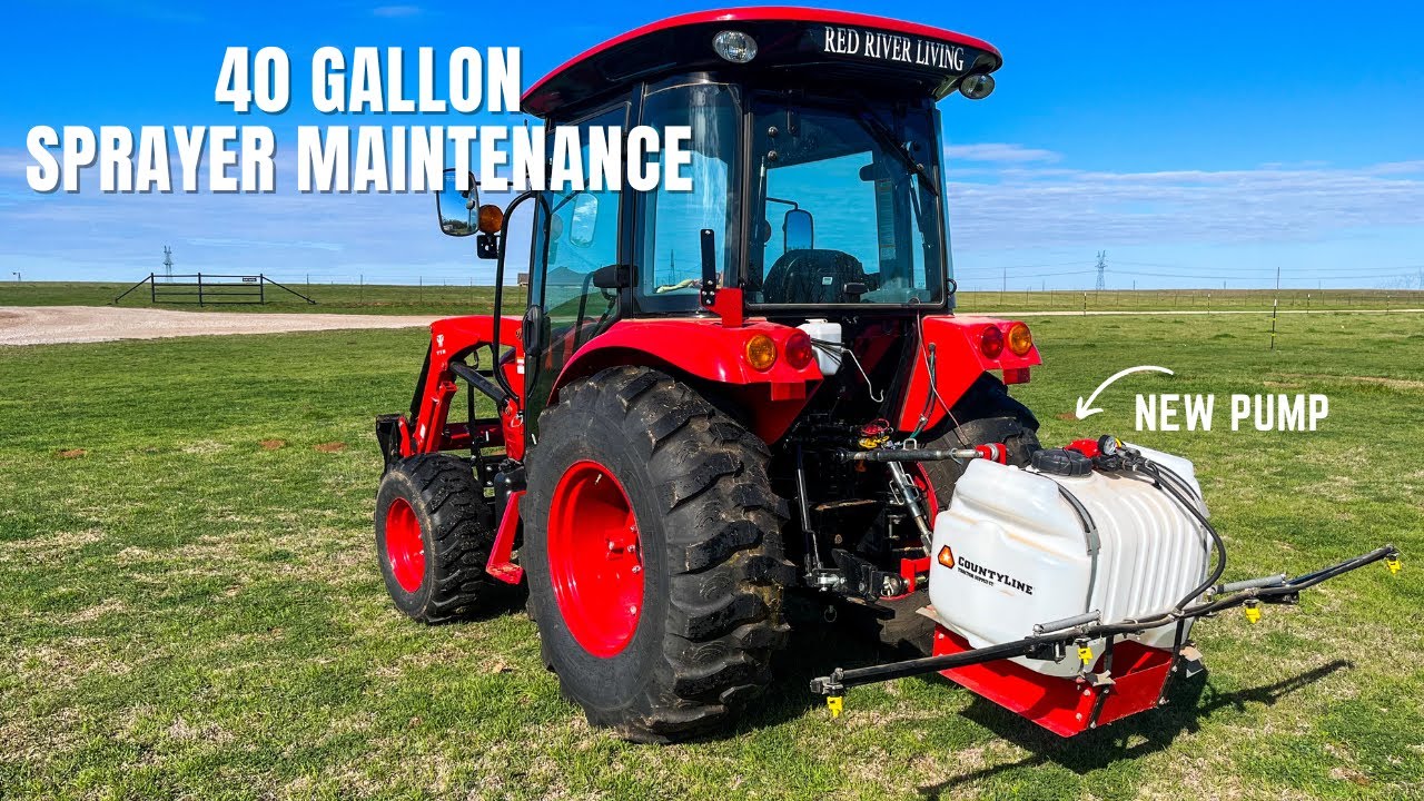 40 Gallon Sprayer Tractor Implement | Replace Pump & Maintenance