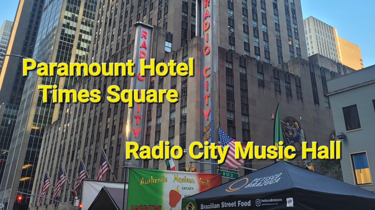 Paramount Hotel Times Square|6th Avenue|Radio City Music Hall|Walking Tour 2023