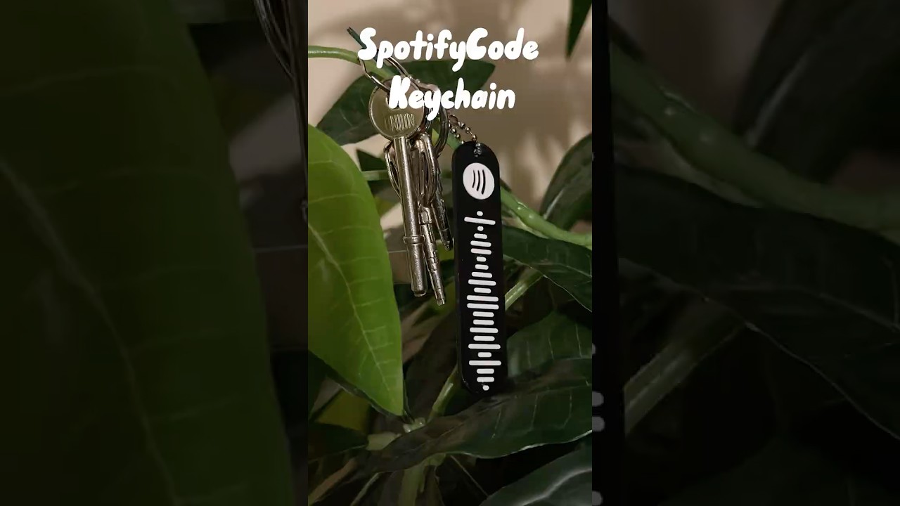 Spotify Code Keychain #3dprinting #bambulaba1 #fashion #keychain #spotify #music #3d
