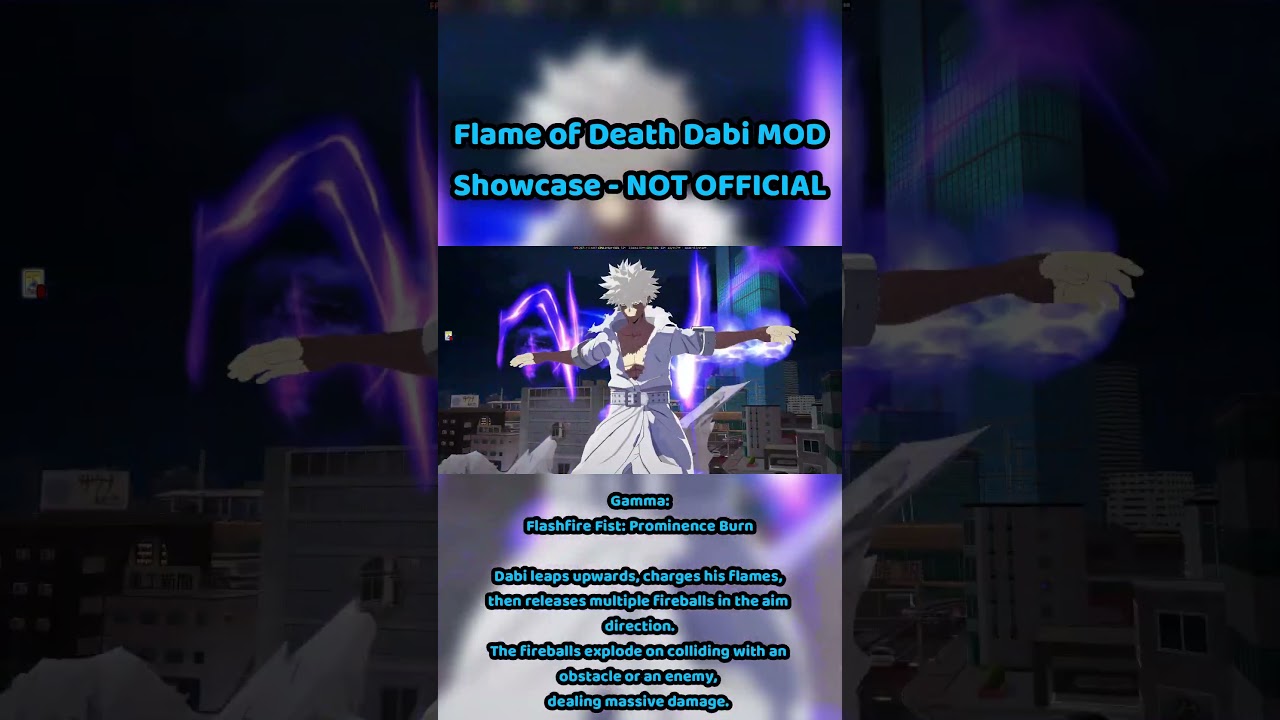 Flame Of Death Dabi MODDED Battle Style! | My Hero Ultra Rumble