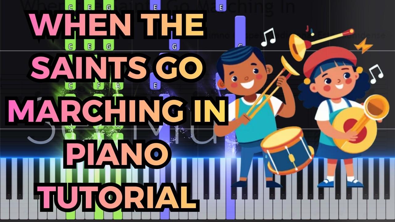 When the Saints Go Marching In PIANO TUTORIAL COVER La Marcha de los Santos