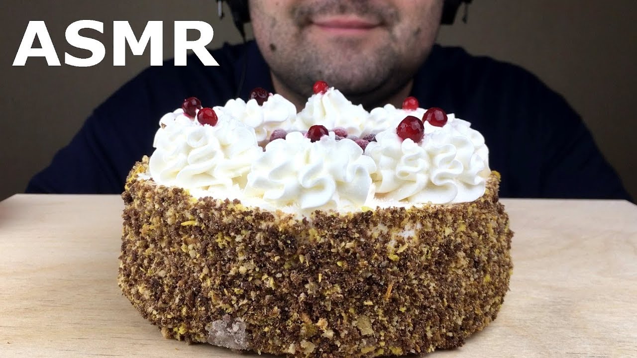 АСМР ТОРТ МОРОЖЕНОЕ (Звуки еды) МУКБАНГ *асмр для сна*