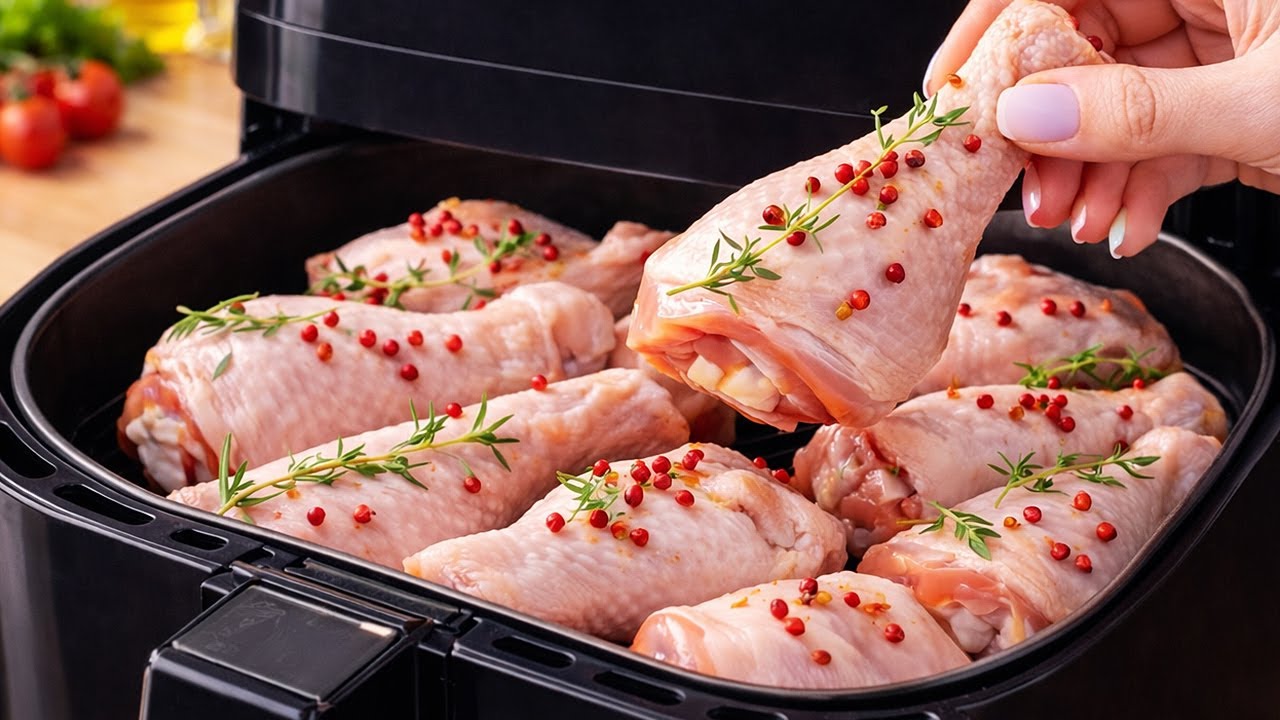 Air Fryer recipe millions of people don't know! Just add these spices to chicken drumsticks