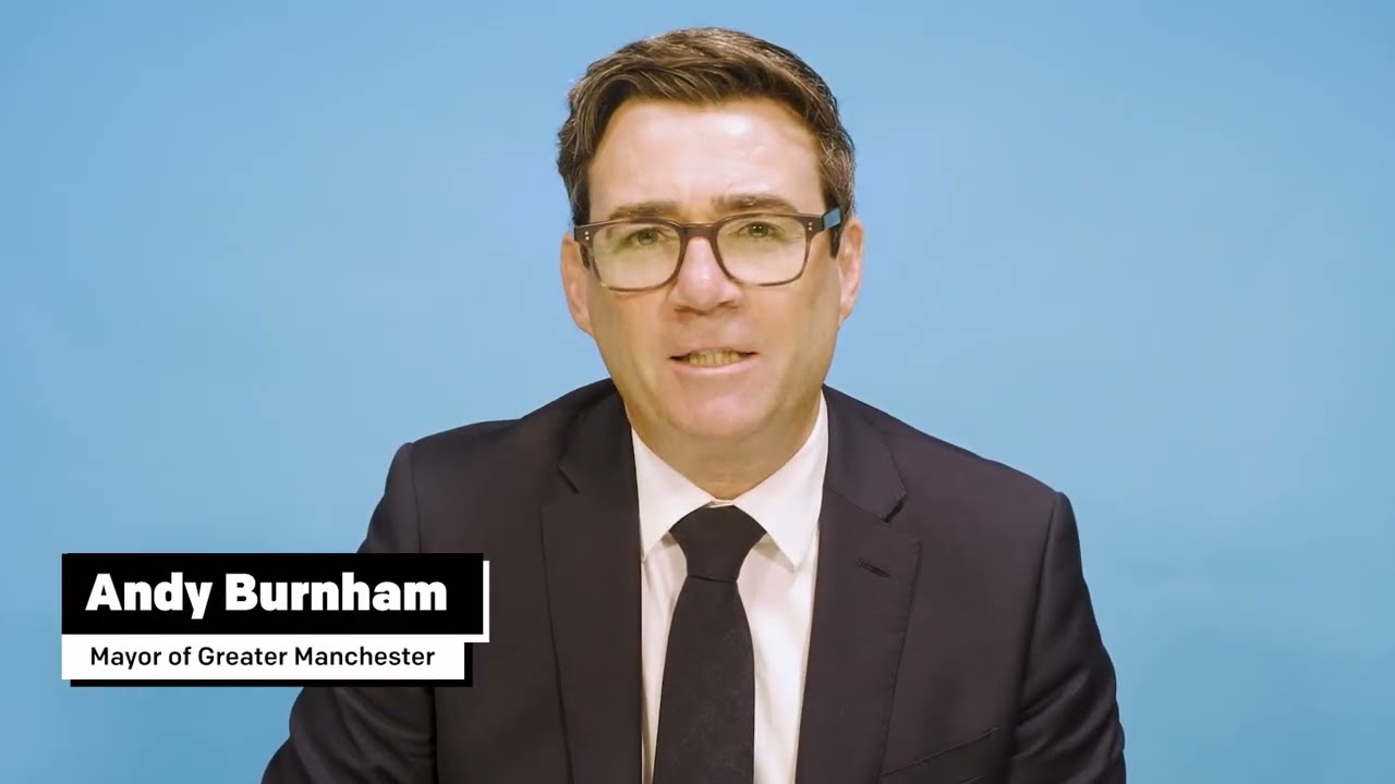 Andy Burnham, Mayor of Greater Manchester shares a video welcome for Partnership`Summit participants