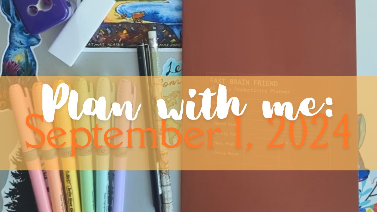 Plan with me: September 1, 2024 🍁  Creator's Friend Fast Brain planner