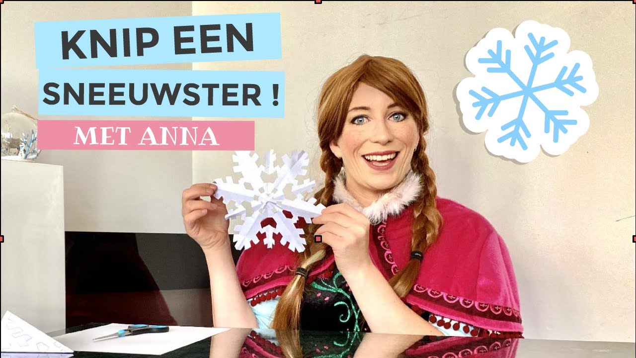 ❄️ Knip je eigen SNEEUWSTER samen met sneeuwprinses ANNA ❄️