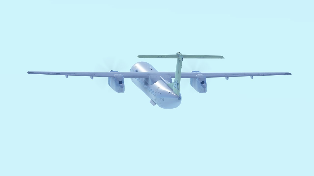 airBaltic Bombardier Dash 8-Q400 takeoff RIX/EVRA RWY 18 (Infinite Flight)
