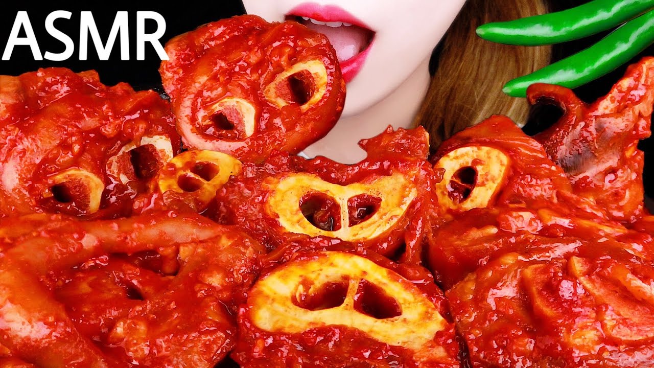 ASMR SPICY BRAISED BEEF FEET, FIRE SAUCE 매운 우족찜 만들기 먹방 *RECIPE* EATING SOUNDS MUKBANG 咀嚼音