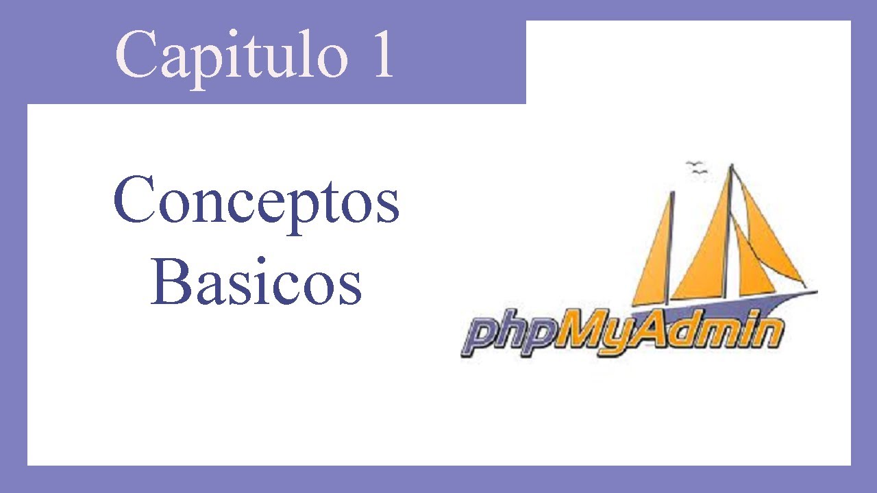 Tutorial PHPMYADMIN : Capitulo 1 Conceptos Basicos