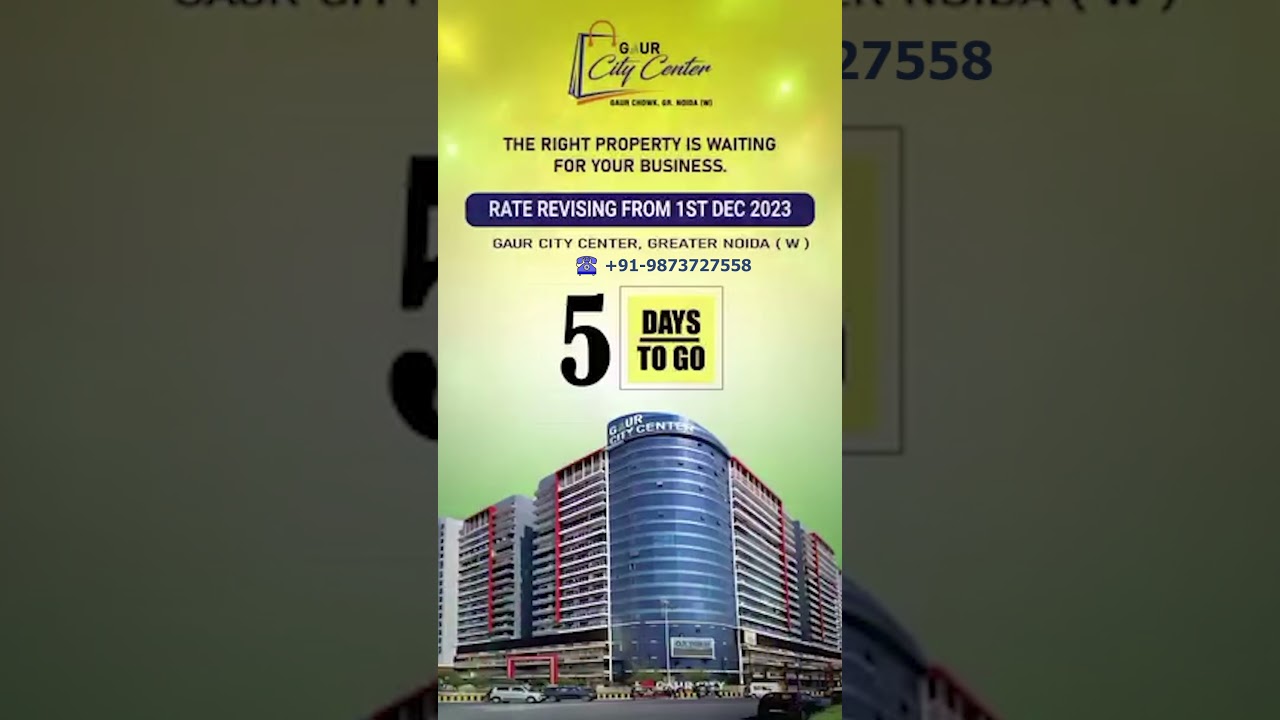 Gaur City Center offer | gaur city center office space | gaur city commercial shops | Gaurs Property
