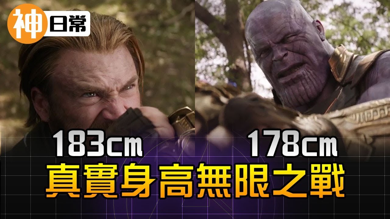 真實身高無限之戰，最高竟然是他?!