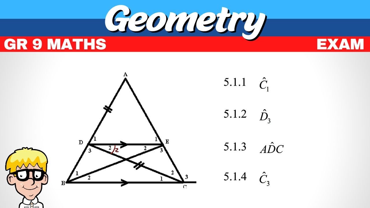 Geometry grade 9 exam questions