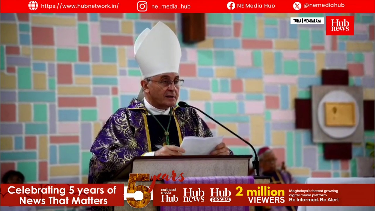 In visuals: Vatican Envoy Archbishop Girelli leads historic Holy Mass at Tura Cathedral