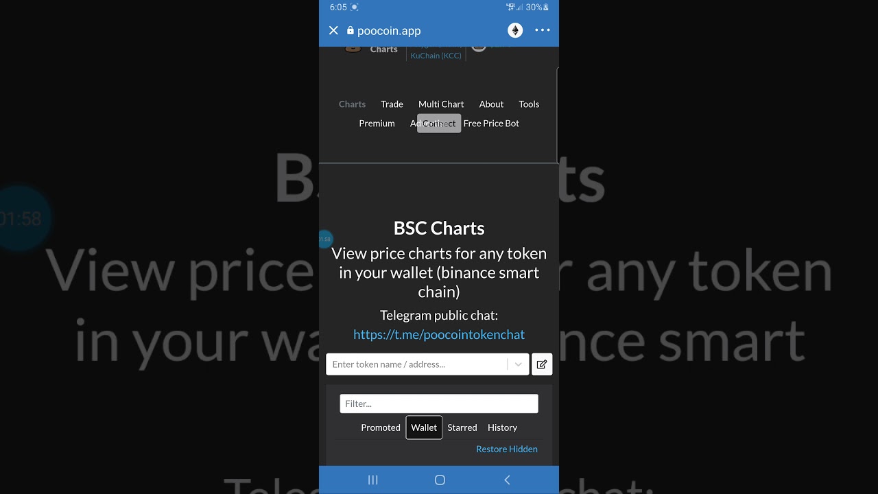 Verify Crypto Coin prices that do not show using PooCoin via TrustWallet or dapps browser