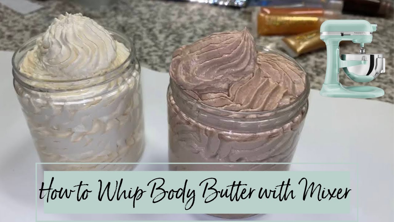 How To Whip Body Butter w/ KitchenAid Standing Mixer DIY