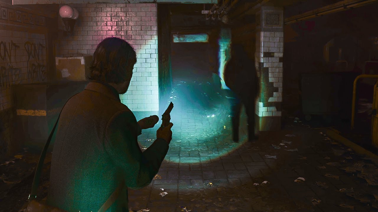 Alan Wake 2 PS5 Subway Station Gameplay