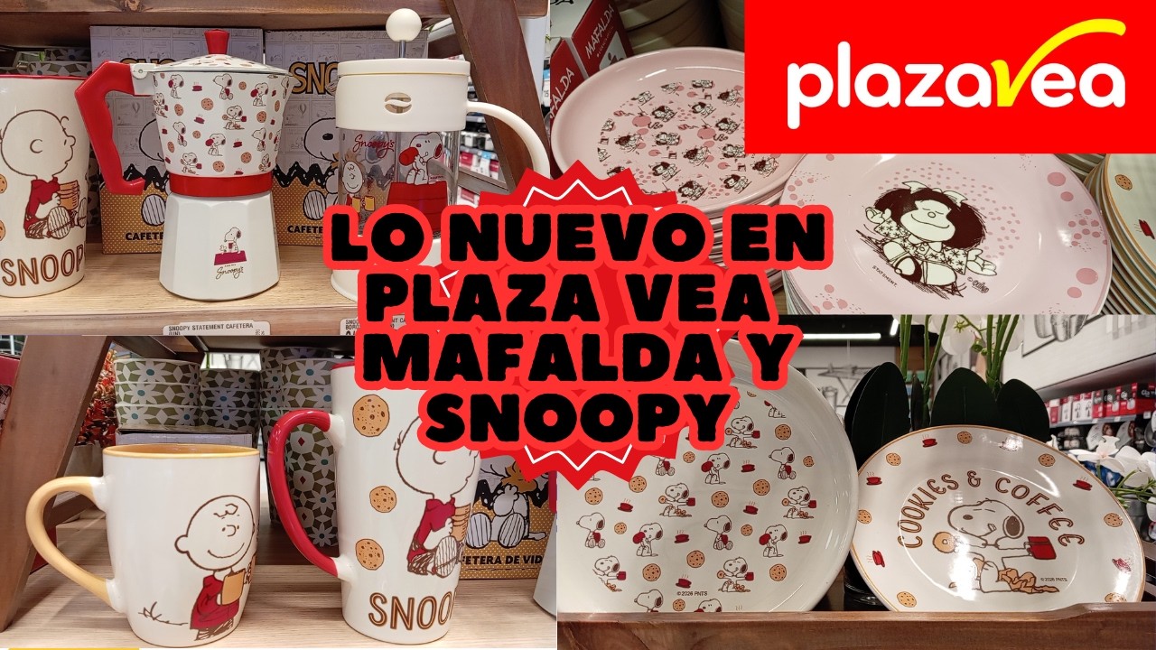 NOVEDADES EN PLAZA VEA - EDICI&Oacute;N MAFALDA Y SNOOPY✨🤩😱