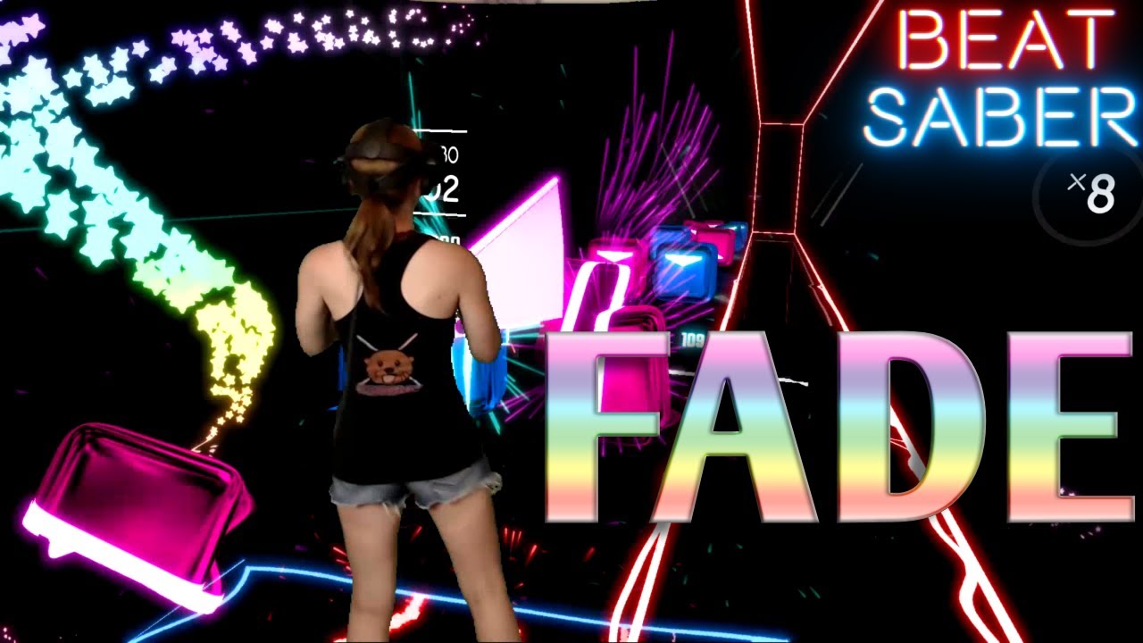 Beat Saber || Fade by Alan Walker (Expert) First Attempt || Mixed Reality