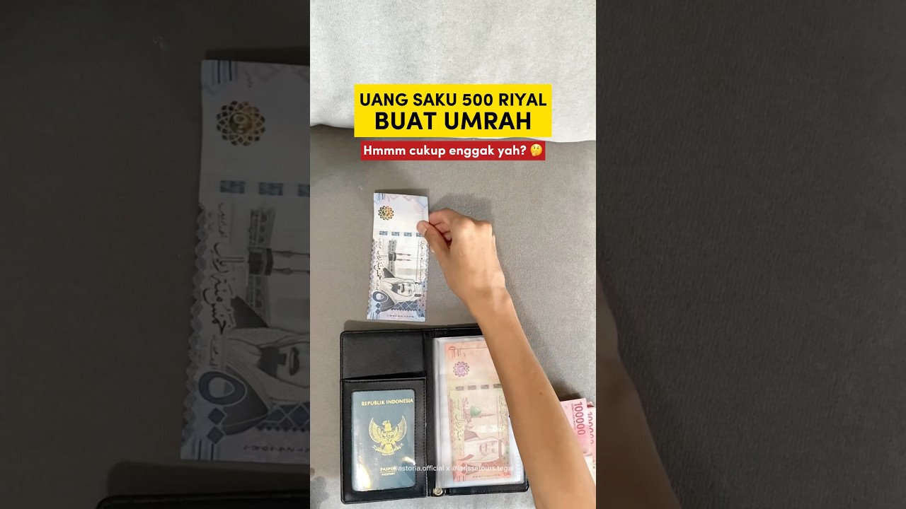 500 Riyal buat uang saku Umrah menurut kamu cukup ga? Coba share pendapat kamu di komentar☺️ #umrah