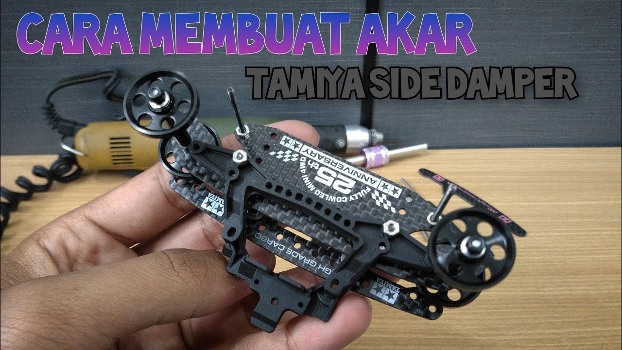 cara merakit akar tamiya side damper / damper class / BMAX