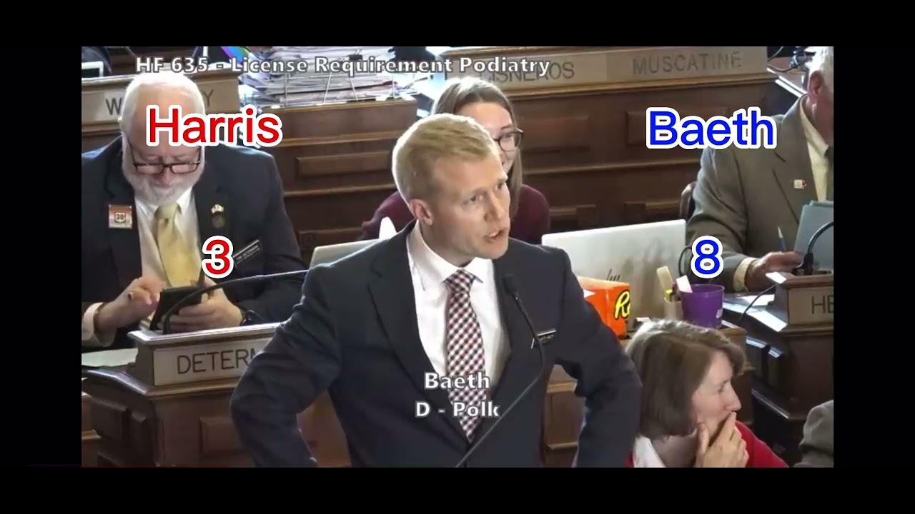 Rep. Baeth goes toe-to-toe on a proposed podiatry bill