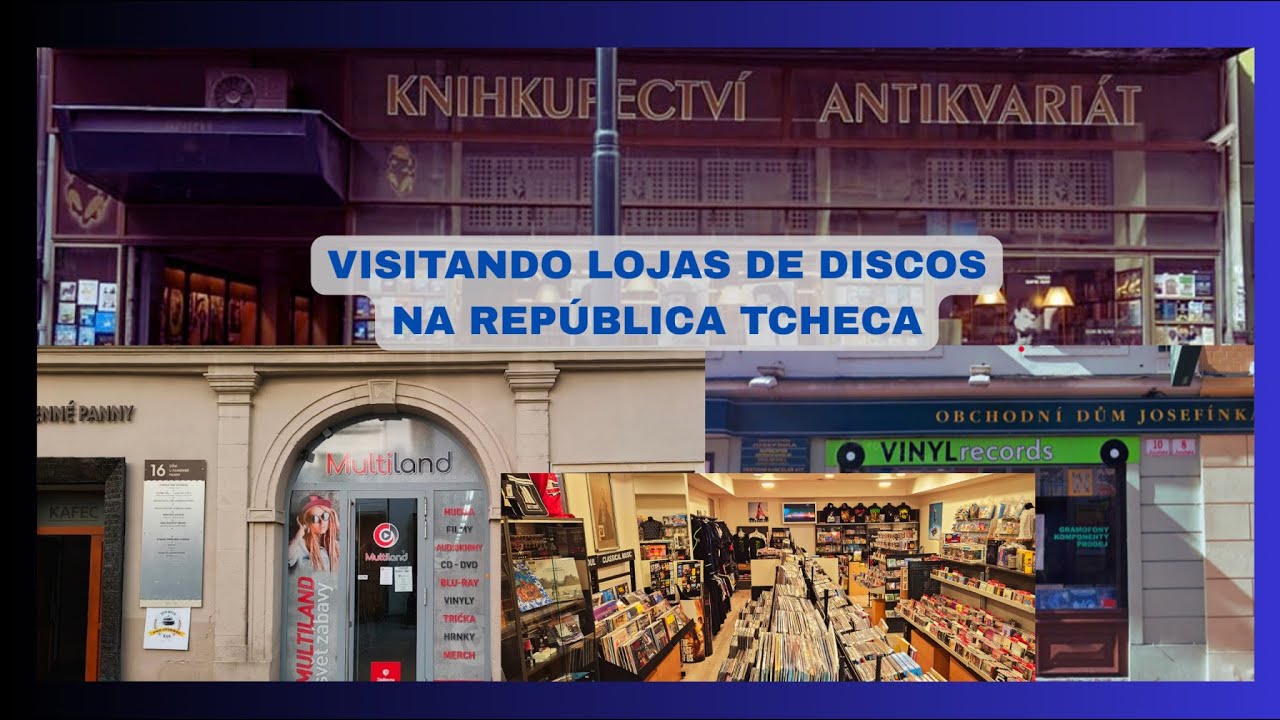 Visitando lojas de discos na República Tcheca #czechmetal #czechia