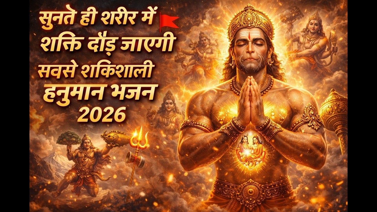 सुनते ही शरीर में शक्ति दौड़ जाएगी 🚩 सबसे शक्तिशाली हनुमान भजन 2026