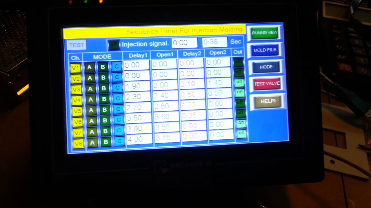 Sequence injection timer