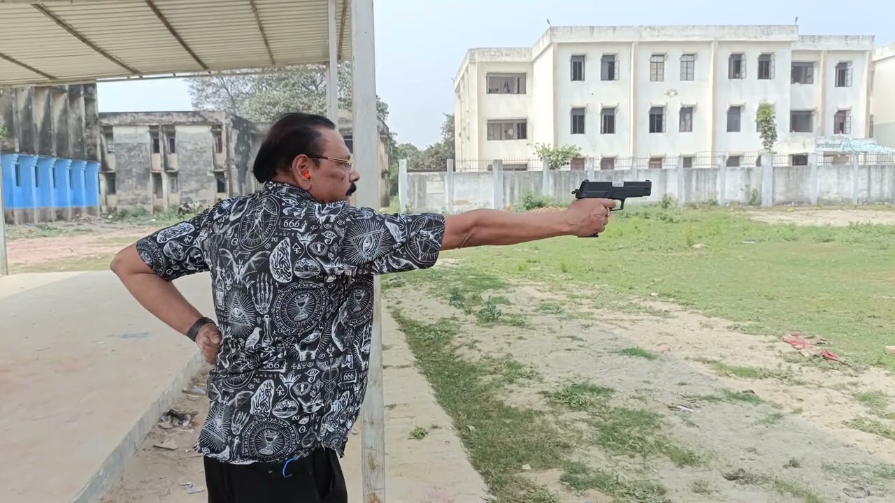 Performance of MSD 30 calibre EAGLE pistol at shooting range.