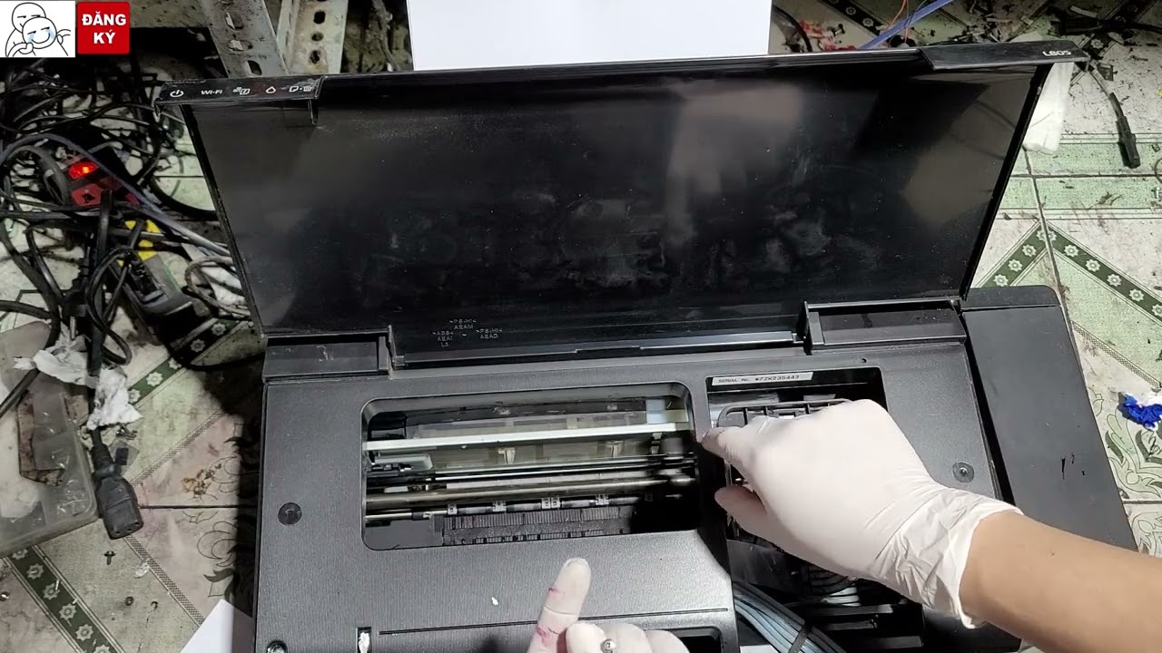 Epson l805 in lẫn màu,mất màu,kiểm tra vách đầu phun,lưu ý khi thay đầu phun mới.