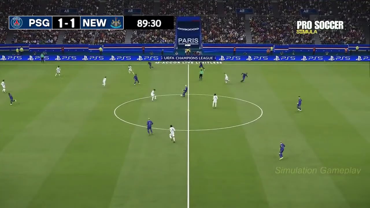 [LIVE] 🔴PSG vs Newcastle Champions League 25/26 Full Match - Video Game Simulation