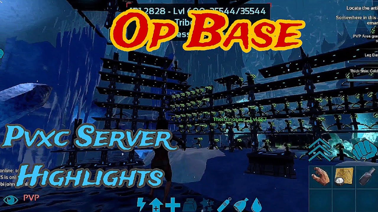 Ark Mobile| Yeti Cave Pvxc Server ( Defense And PvP )