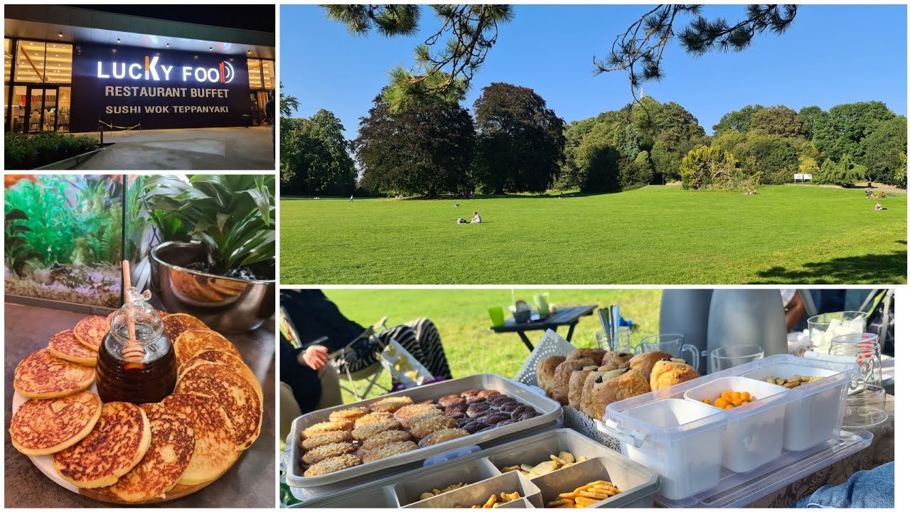 نوضو الحادكات🧹،خرجة نالحديقة مع طريقة التنظيم،خريجة رومانسية ❤إلى مطعم بوفي.picnic#حرشة سائلة روعة😋