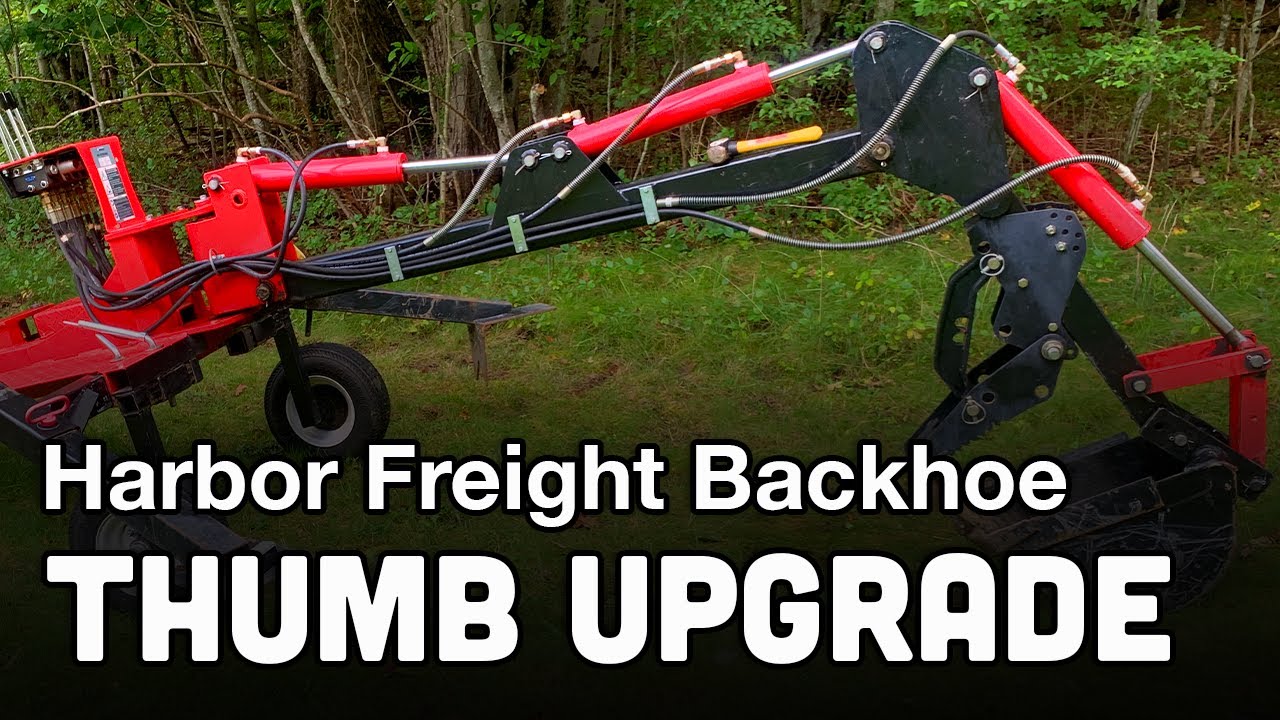 Установка прижимной лапы на траншеекопатель Harbor Freight