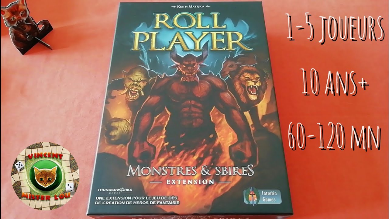 Une partie de Roll Player + Monstres & Sbires (en solo)