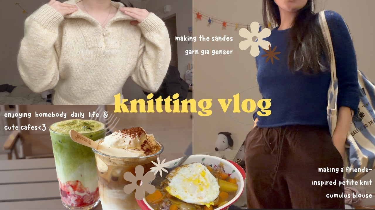 craft diaries: knitting the sandnes garn gia genser and petite knit cumulus blouse