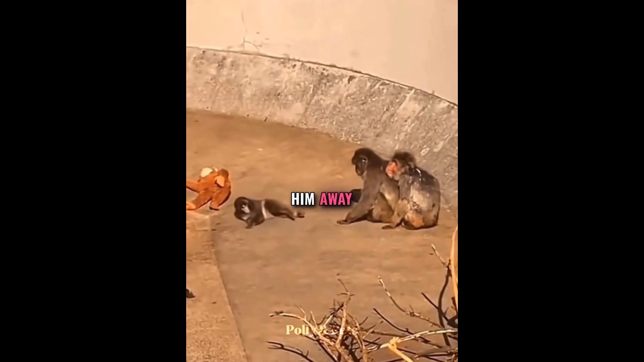 Этот одинокий обезьянка Панч просто хотел, чтобы его любили 🐒💔 #шорты